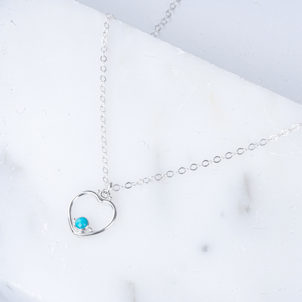 Fandango Hearts Necklace with Turquoise