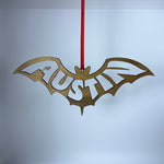 Austin Bat Christmas Ornament – Handcrafted Wood