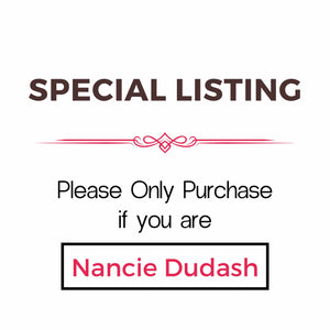 Special Listing for Nancie Dudash - Repair