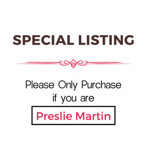 Special Listing for Preslie Martin