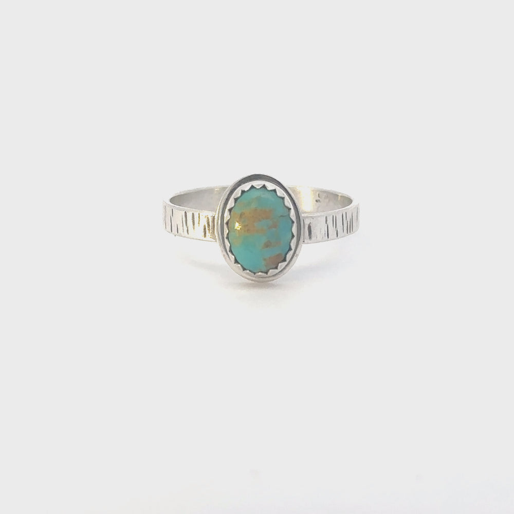 
                
                    Load and play video in Gallery viewer, Turquoise Ria ring in silver video.
                
            