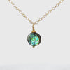 Abalone necklace in 14k Gold Fill in video.