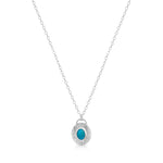 Starburst Necklace with Turquoise - Oval