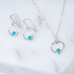 Fandango Hearts Twosome Jewelry Set with Turquoise