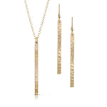 Gold Skinny Bar Jewelry Set