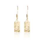 Gold Rectangle Earrings
