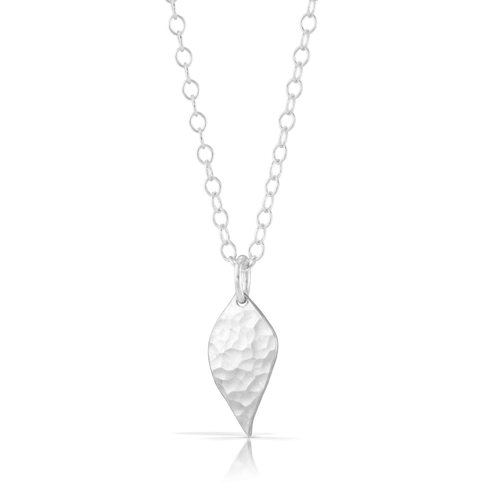 
                
                    Load image into Gallery viewer, Handmade silver leaf necklace.
                
            